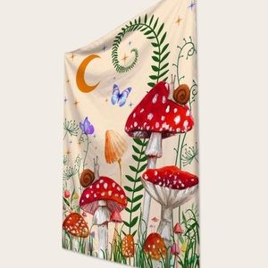 Magic Toadstool tapestry hippy psychedelic home  mushroom wall decor 37x28”